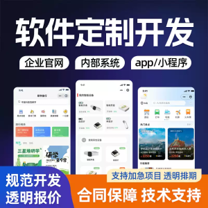 软件开发系统定制平台搭建AI大模型应用微信小程序海外安卓app