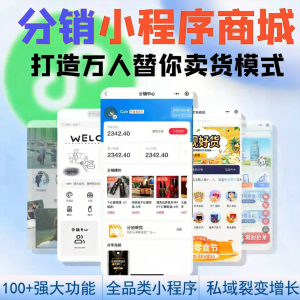 二三级分销小程序商城搭建电商裂变分销系统模式微信AI小程序制作