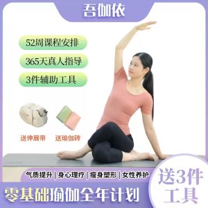 瑜伽视频教程全套初学者自学课程零基础瘦身减肥理疗调理身体瑜伽